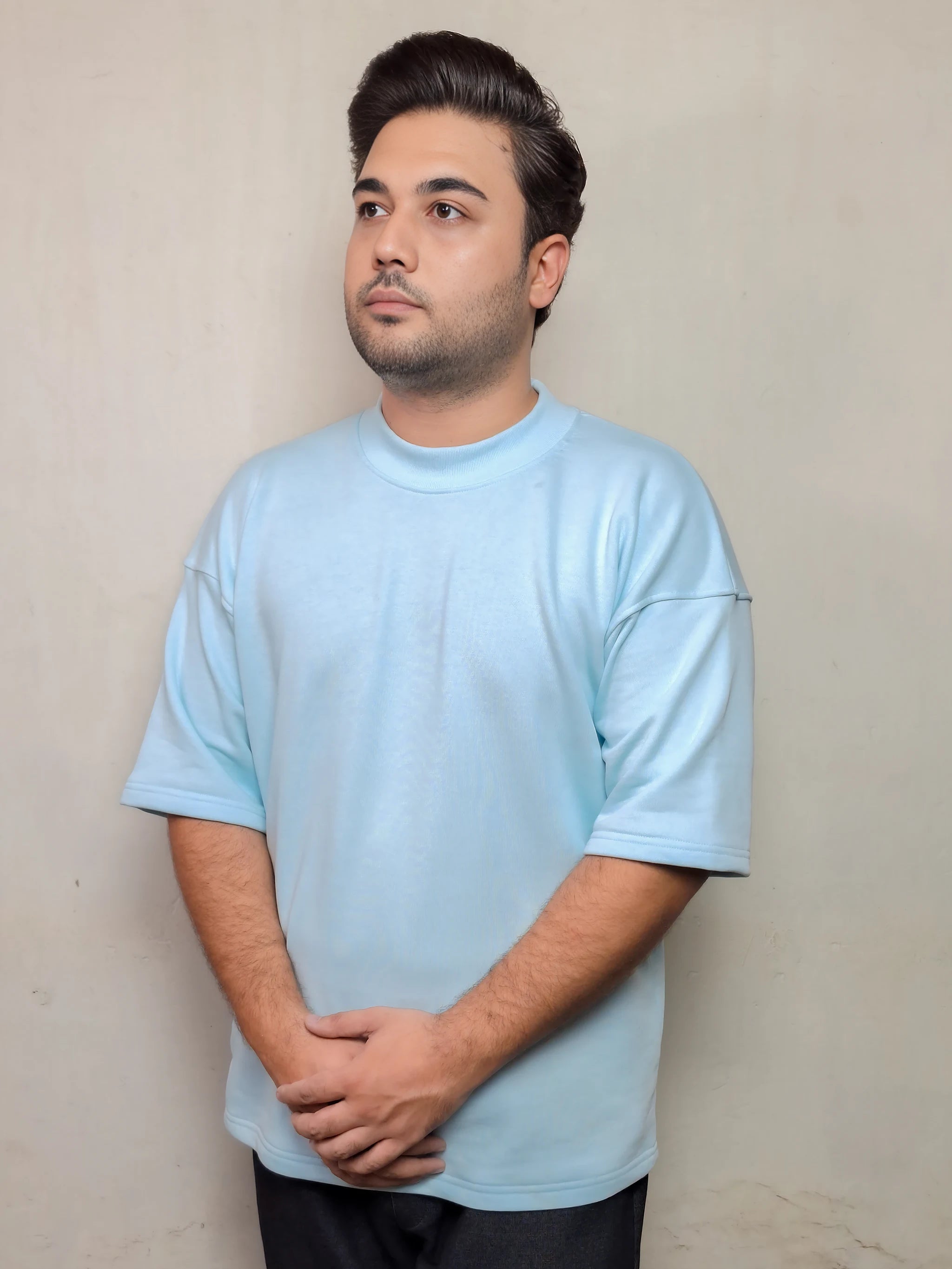 AQUAMARINE BLUE OVERSIZE T SHIRT