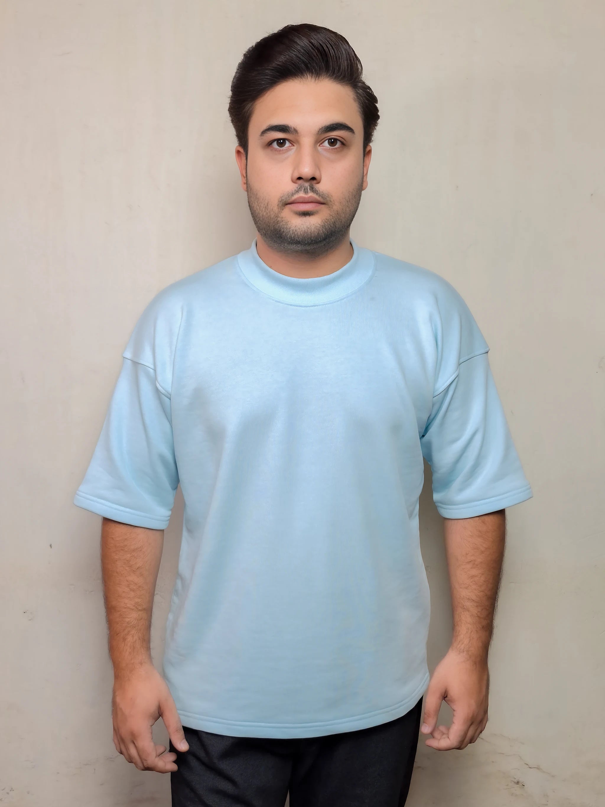 AQUAMARINE BLUE OVERSIZE T SHIRT