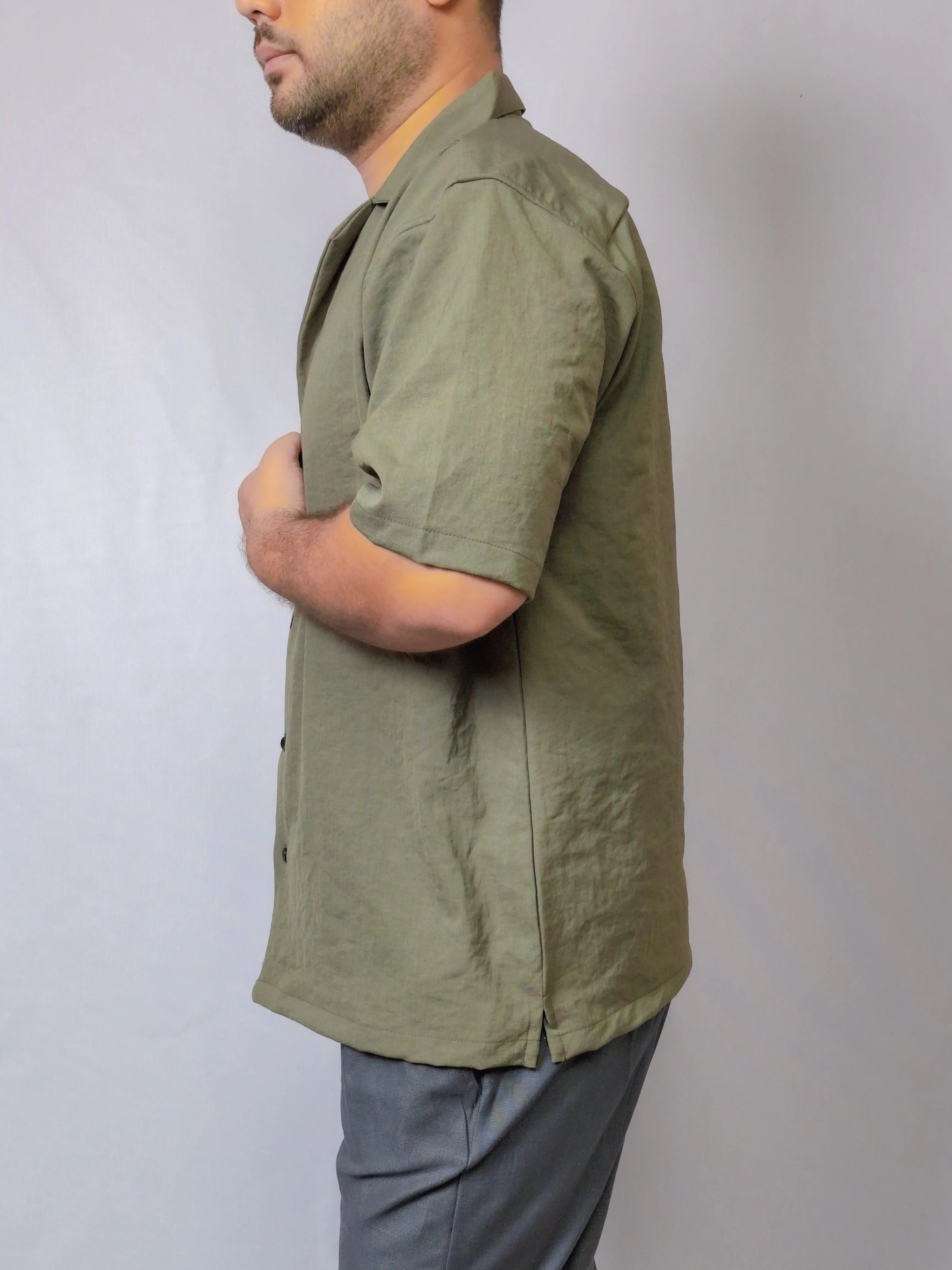 TEXTURED SAFARI SHIRT