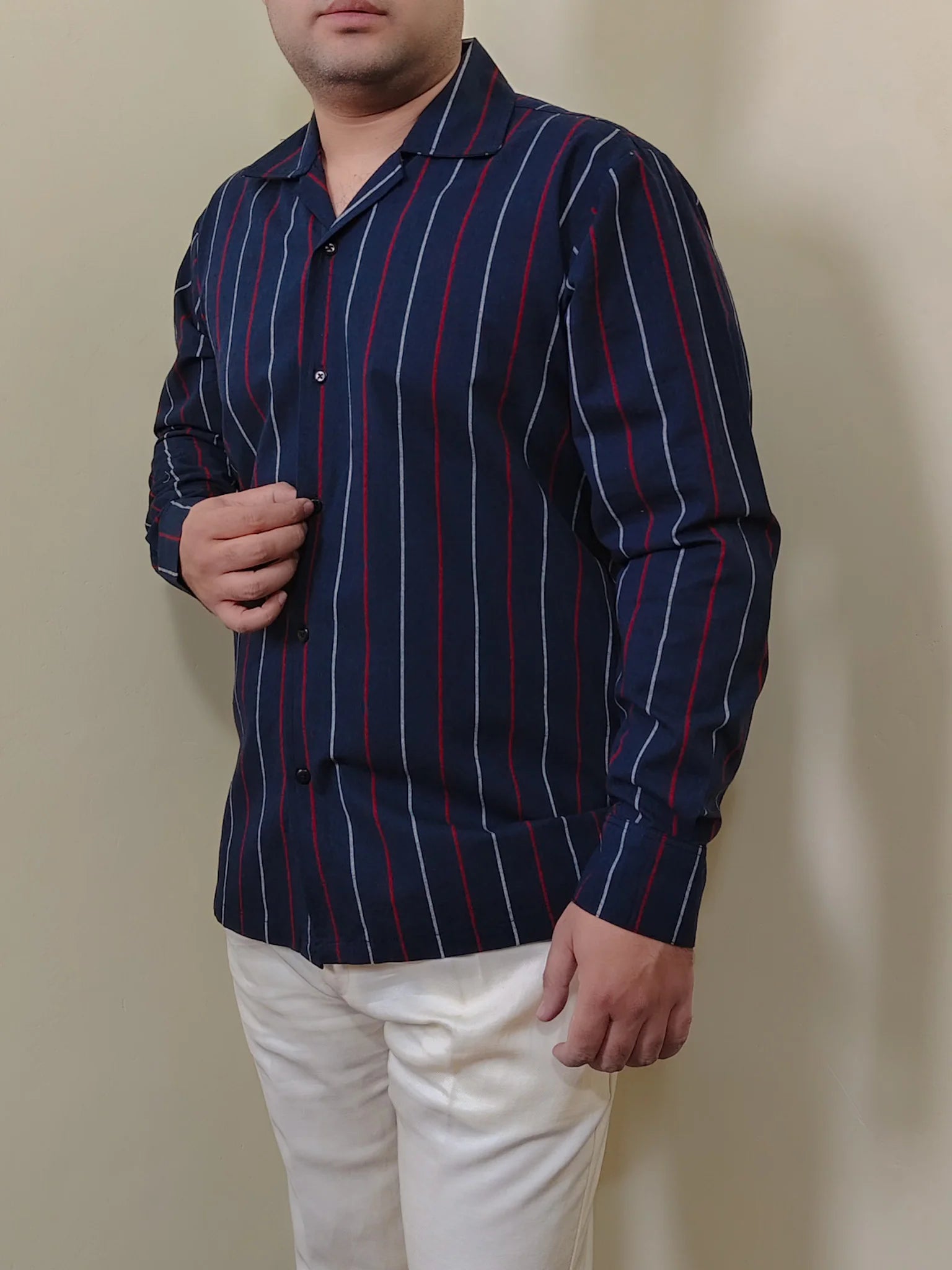 STRIPED FULL SLEEVE CASUAL SHIRT