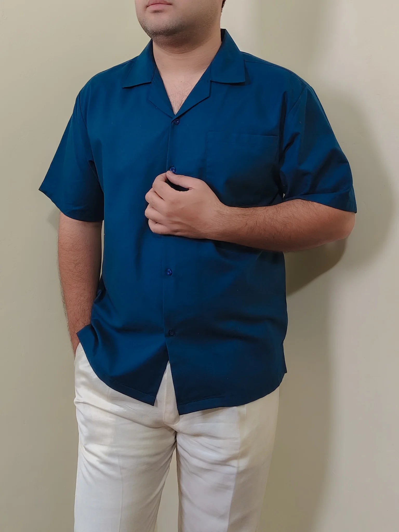 OCEAN BLUE SAFARI SHIRT