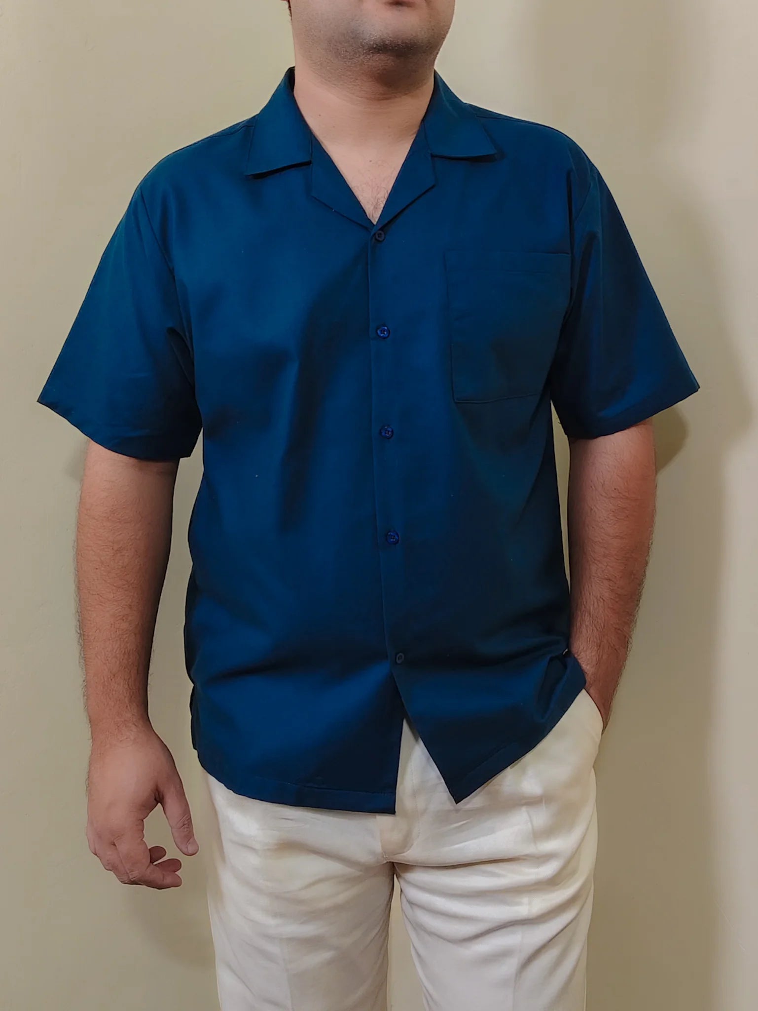 OCEAN BLUE SAFARI SHIRT