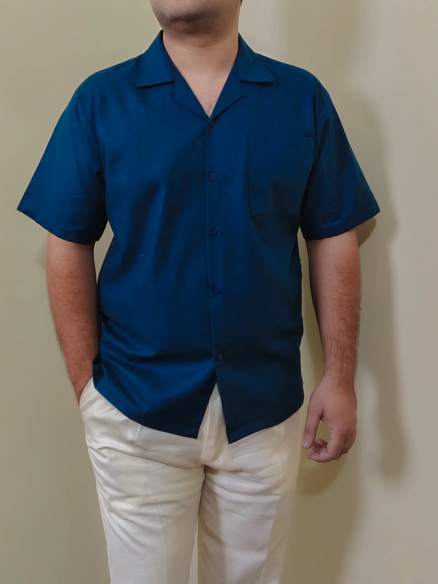 OCEAN BLUE SAFARI SHIRT