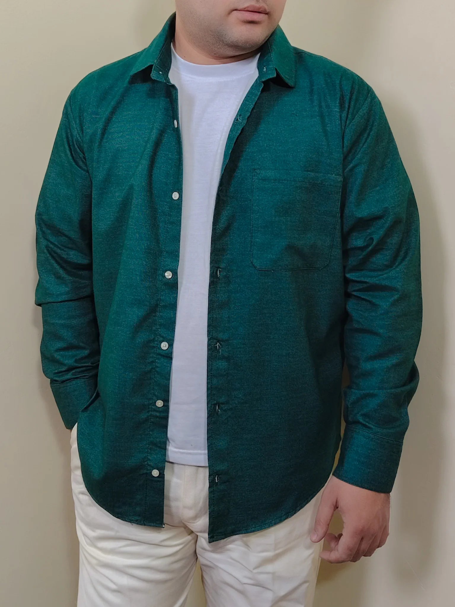 PINE GREEN FLANNEL SHIRT