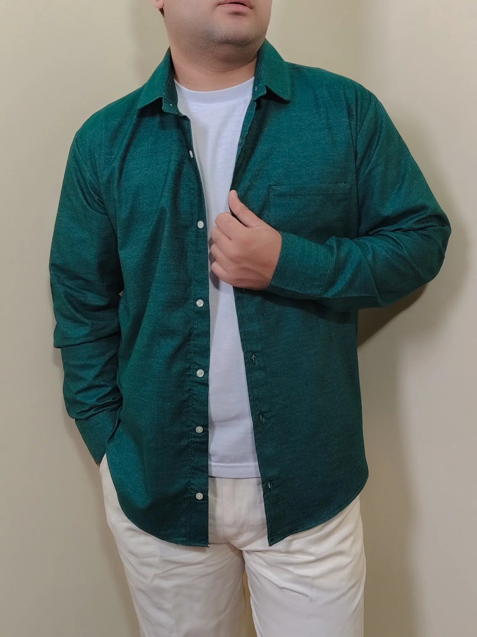 PINE GREEN FLANNEL SHIRT