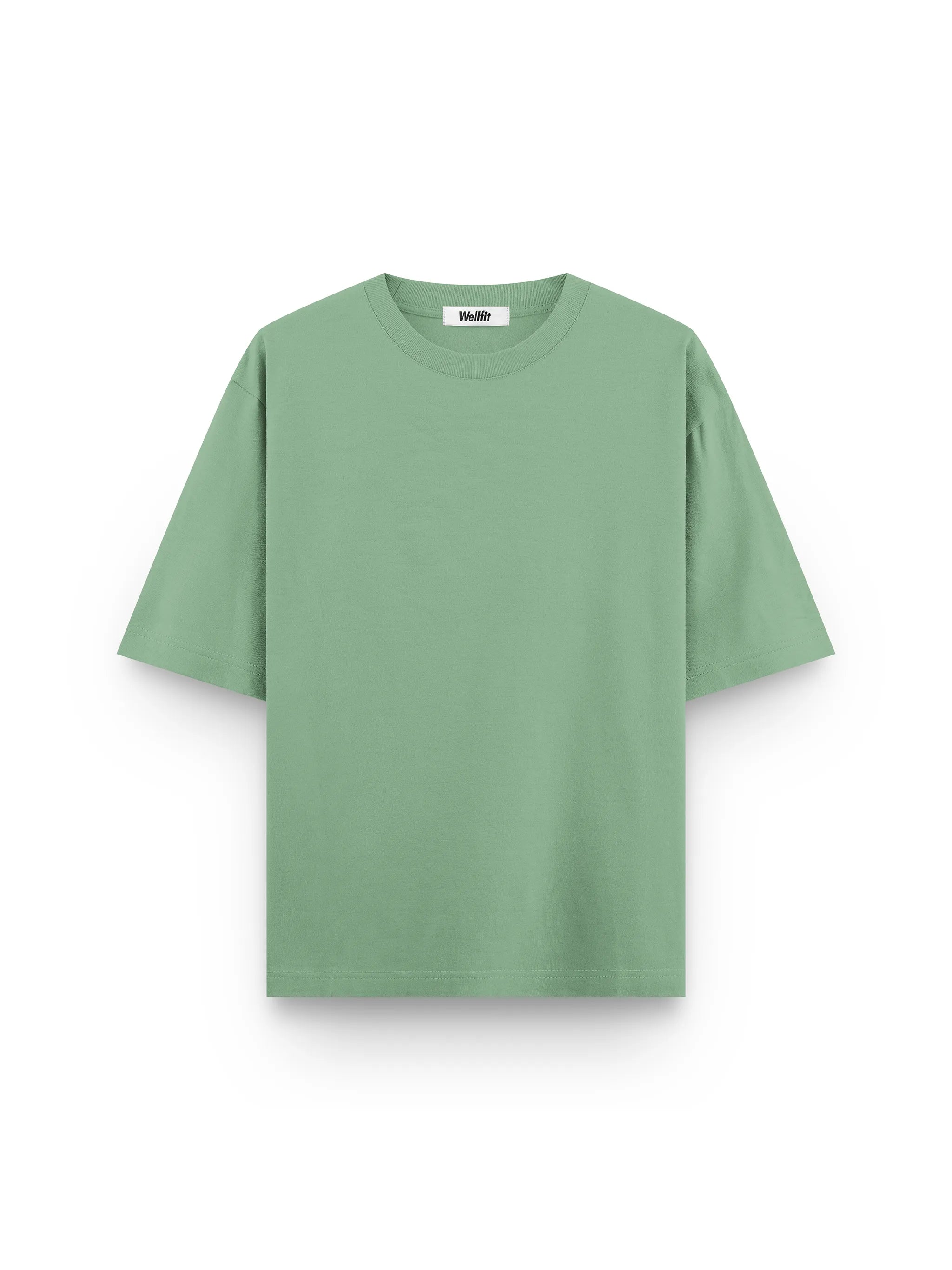 OLIVE GREEN COTTON T-SHIRT