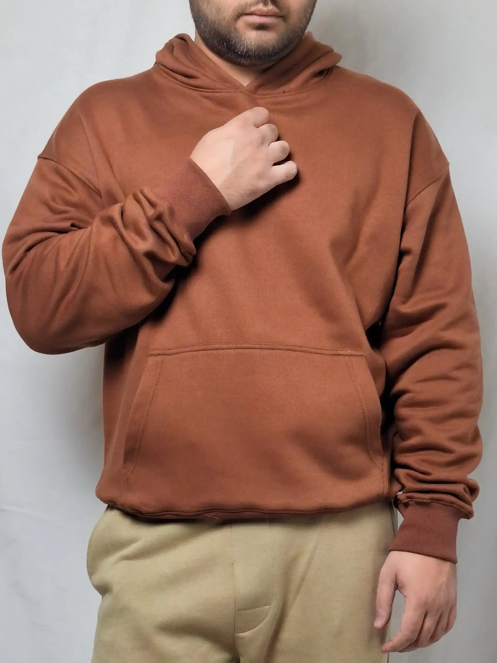 CINNAMON BROWN OVERSIZE HOODIE