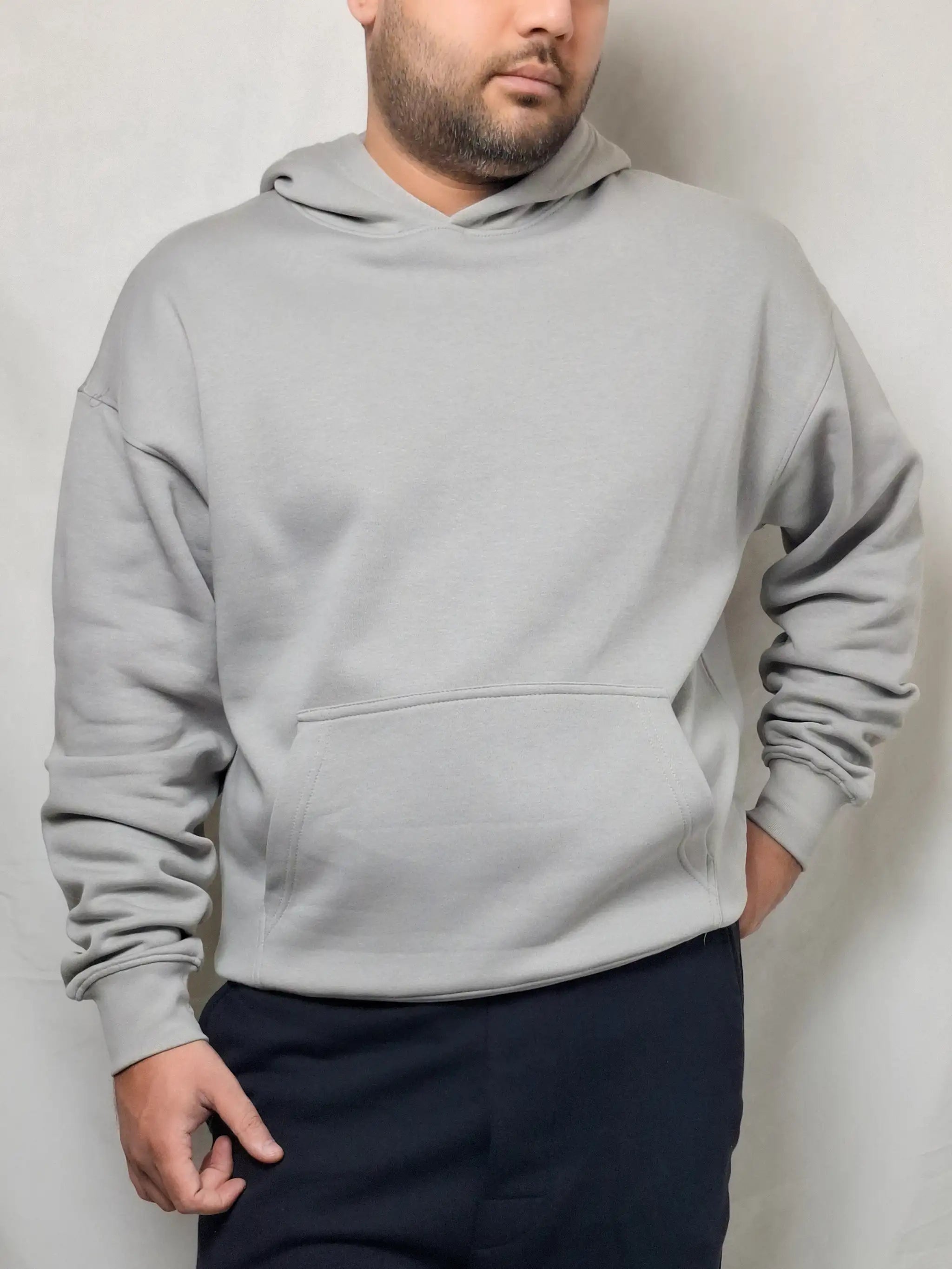 CLOUD GRAY OVERSIZE HOODIE