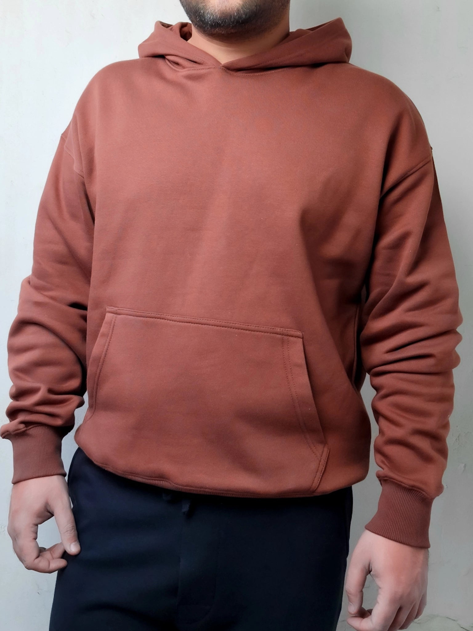 CINNAMON BROWN OVERSIZE HOODIE