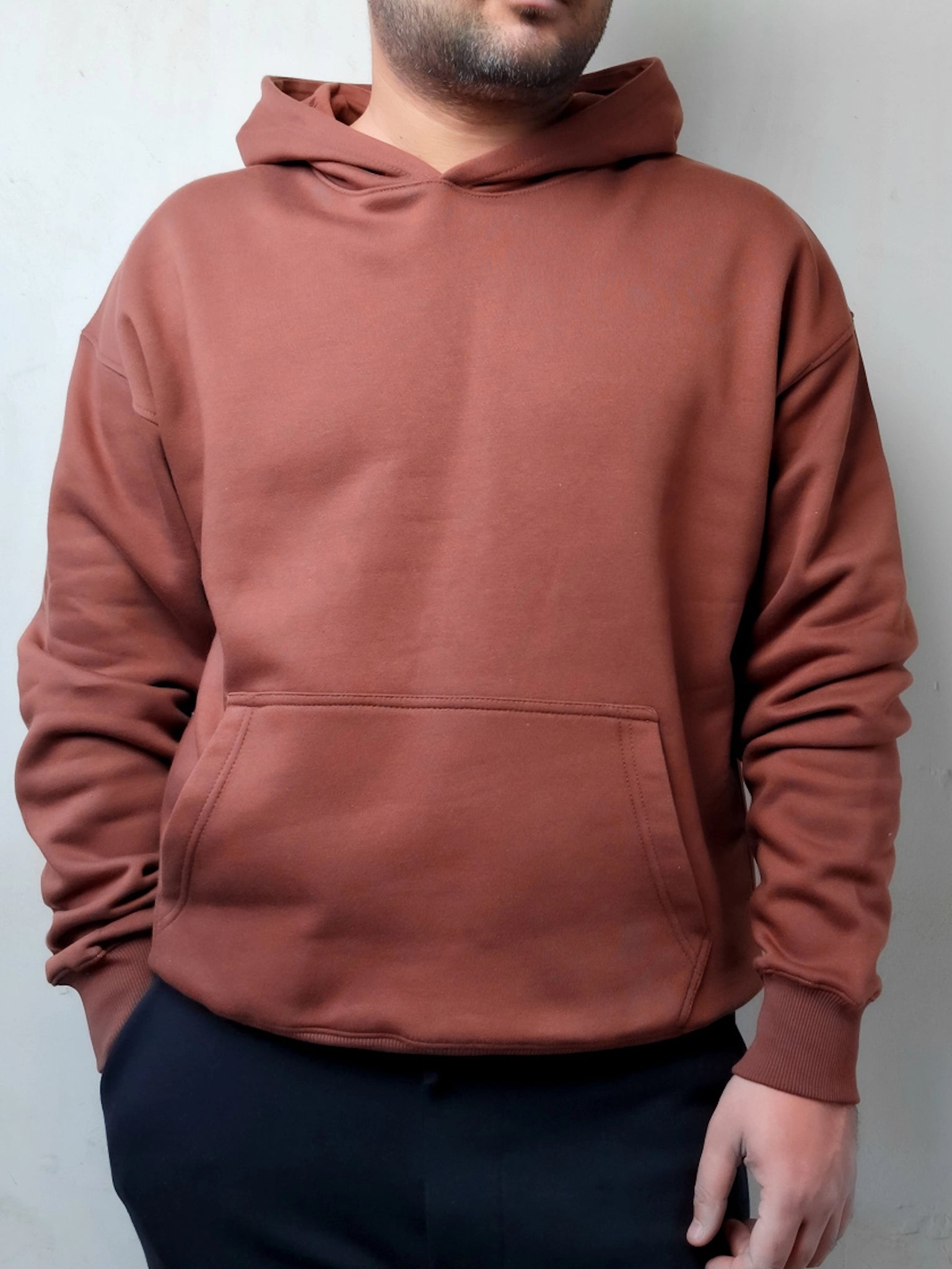 CINNAMON BROWN OVERSIZE HOODIE