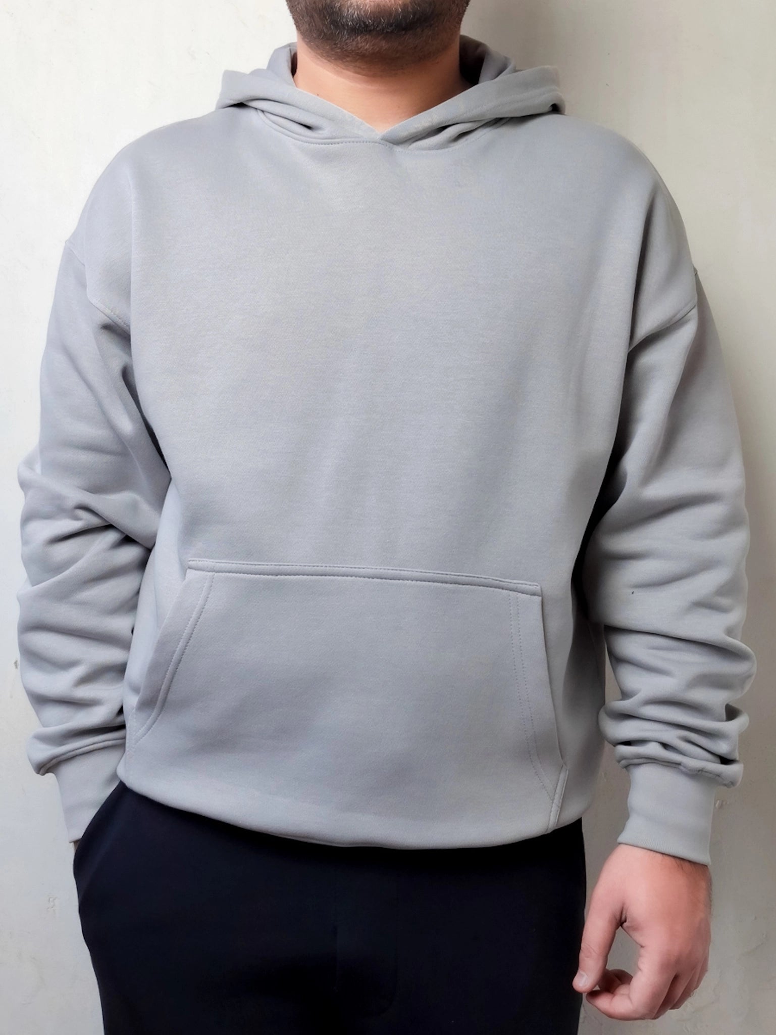 CLOUD GRAY OVERSIZE HOODIE