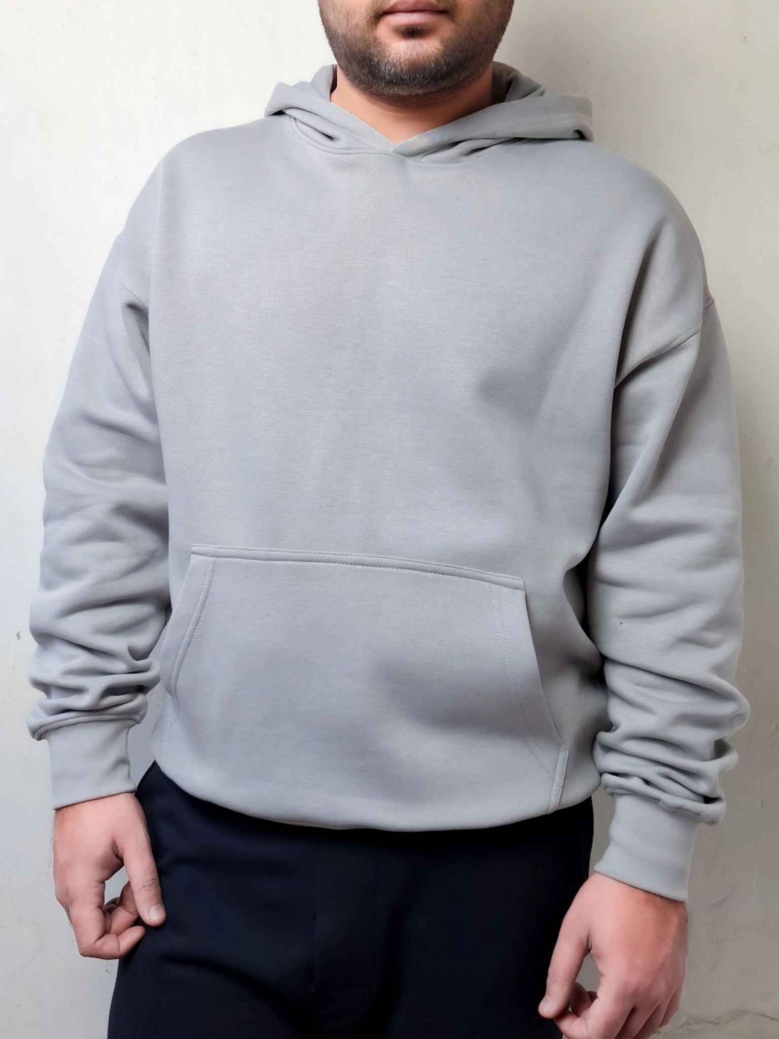 CLOUD GRAY OVERSIZE HOODIE