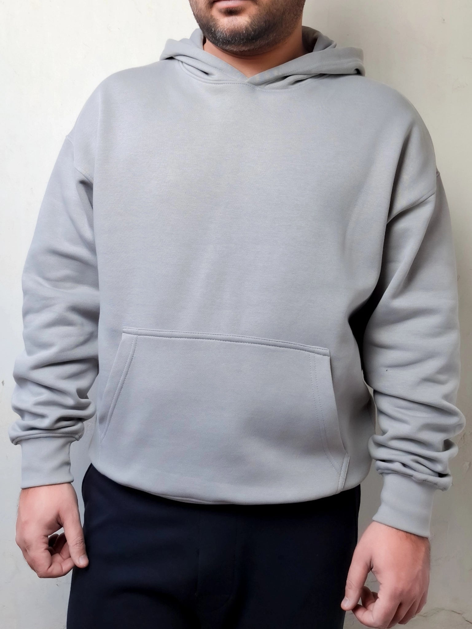 CLOUD GRAY OVERSIZE HOODIE