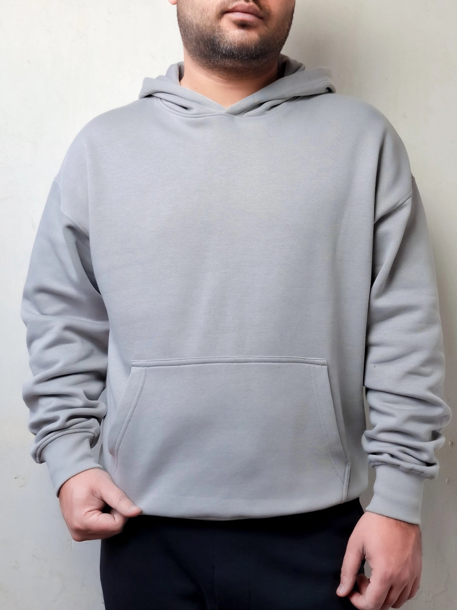 CLOUD GRAY OVERSIZE HOODIE